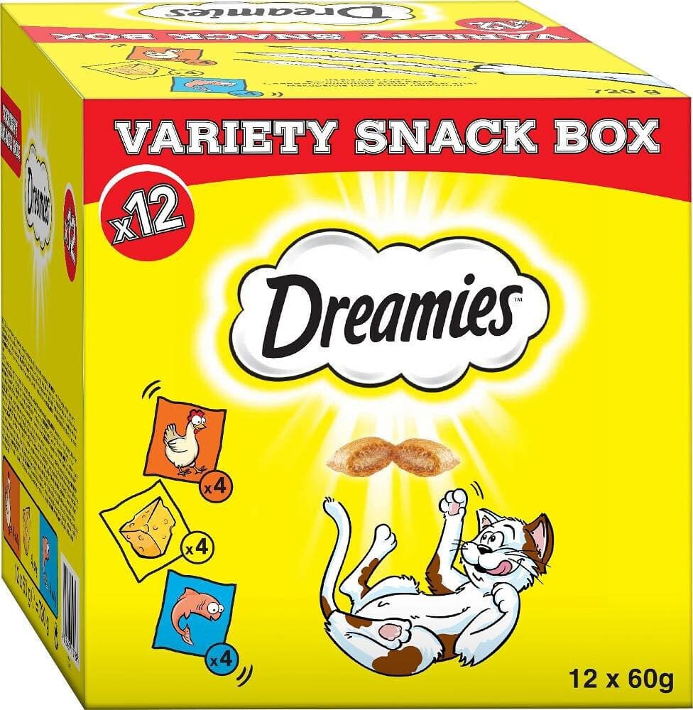 Dreamies Dreamies Variety Κροκέτα με Κοτόπουλο / Σολομό για Ενήλικες Γάτες 720gr 321846 6