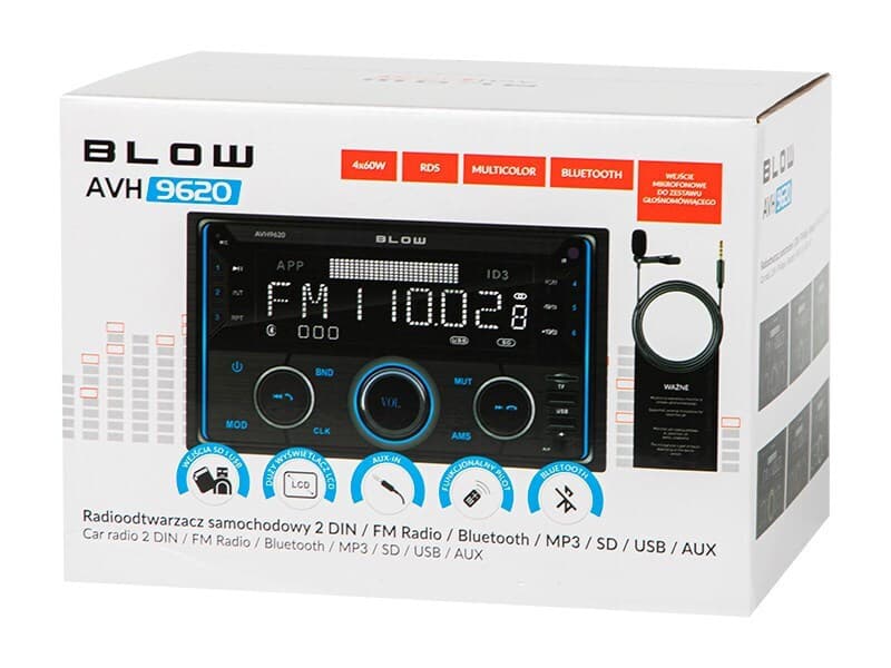 Blow Ηχοσύστημα Αυτοκινήτου 2 DIN (Bluetooth/USB/AUX) με Οθόνη Αφής 2.8" 78-335# 4