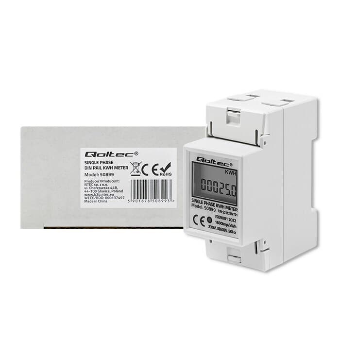 Qoltec Διπολικός Διακόπτης Ράγας 230V 60A 50899 4