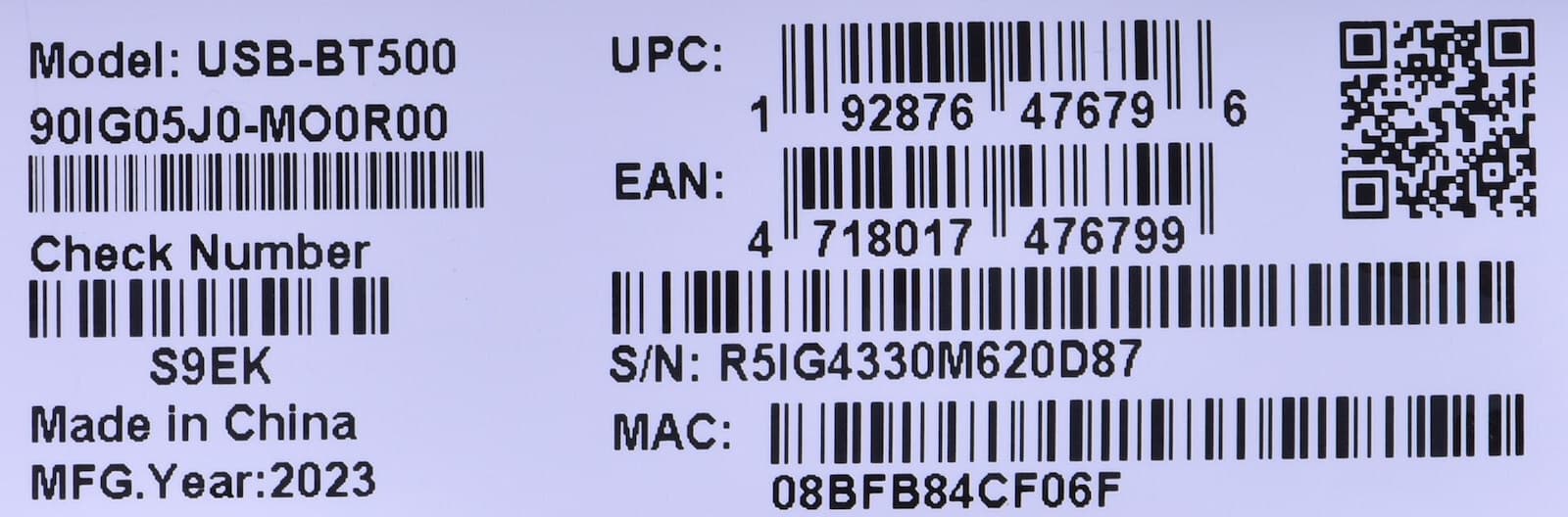 Asus USB-BT500 USB Bluetooth 5.0 Adapter με Εμβέλεια 40m 6