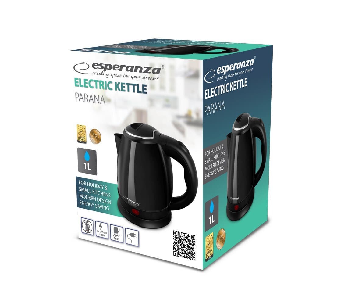 Esperanza Βραστήρας 1lt 1350W Μαύρος EKK128K 2