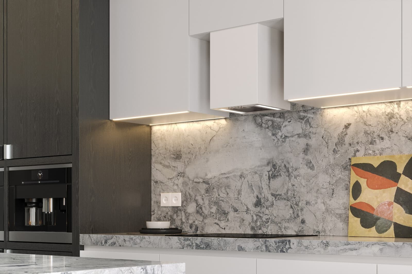 Maan Ponza Mini WPB 430 Απορροφητήρας Καμινάδα 30cm Λευκός 16