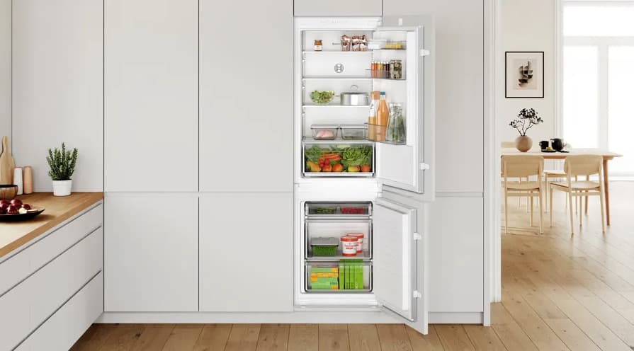 Bosch Εντοιχιζόμενος Ψυγειοκαταψύκτης 267lt Υ177.2xΠ54.1xΒ54.8εκ. Λευκός KIV86NSE0 6