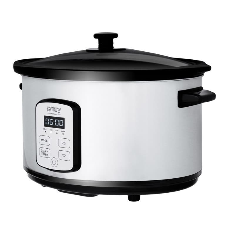 Camry CR-6414 Slow Cooker 270W με Χωρητικότητα 4.7lt Ασημί 3