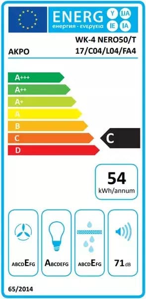 Akpo WK-4 Nero Eco 50 Απορροφητήρας Καμινάδα 60cm Γκρι 3