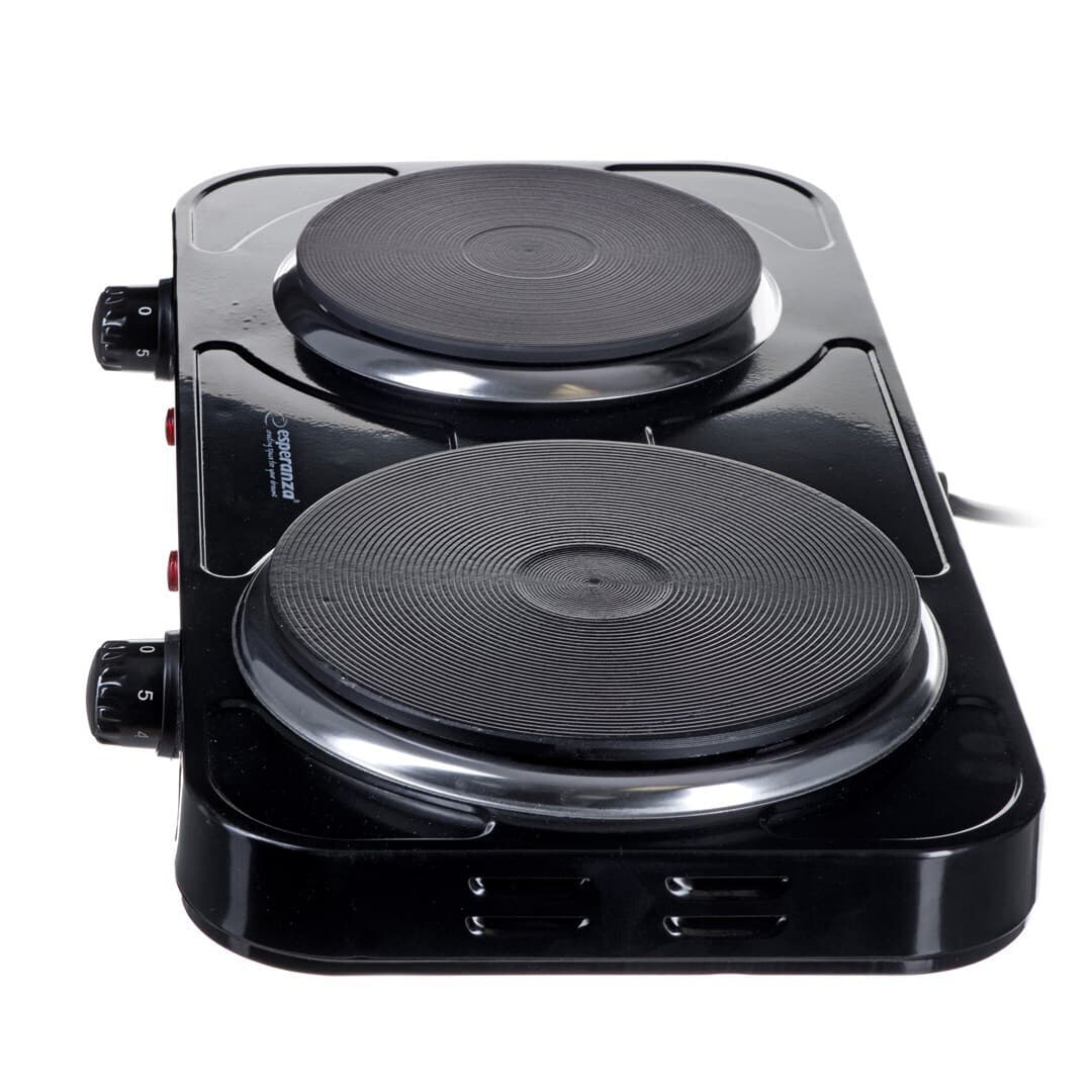Esperanza EKH014K Επιτραπέζια Εστία Κεραμική Διπλή Μαύρη