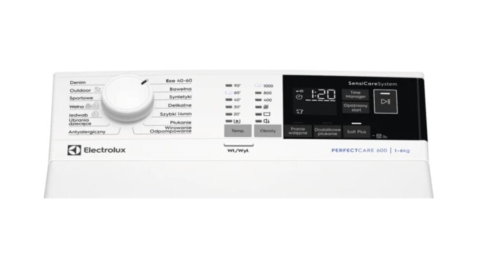 Electrolux Πλυντήριο Ρούχων Άνω Φόρτωσης 6kg 1000 Στροφών EW6TN4062P 4