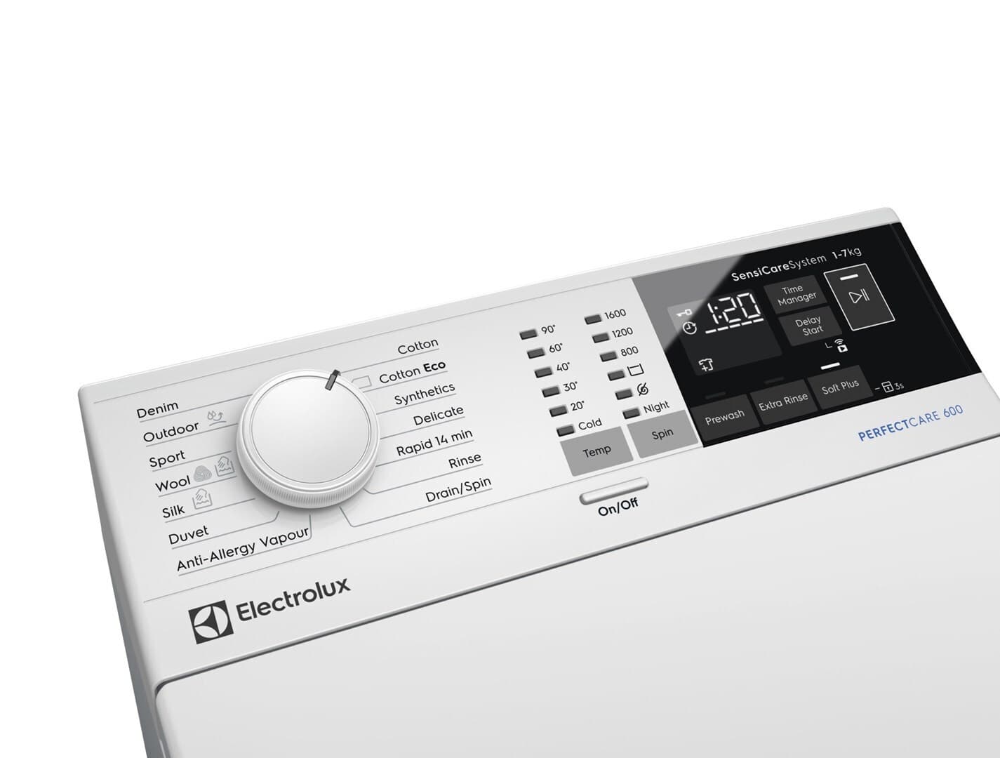 Electrolux Πλυντήριο Ρούχων Άνω Φόρτωσης 6kg με Τεχνολογία Ατμού 1151 Στροφών EW6TN24262P 4