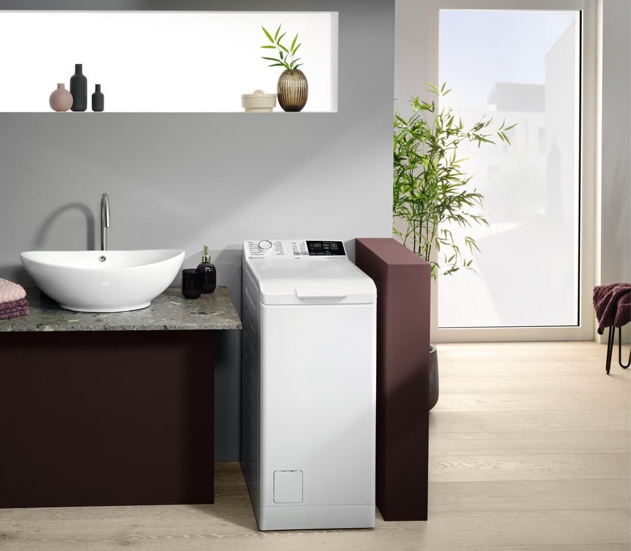 Electrolux Πλυντήριο Ρούχων Άνω Φόρτωσης 6kg με Τεχνολογία Ατμού 1151 Στροφών EW6TN24262P 6