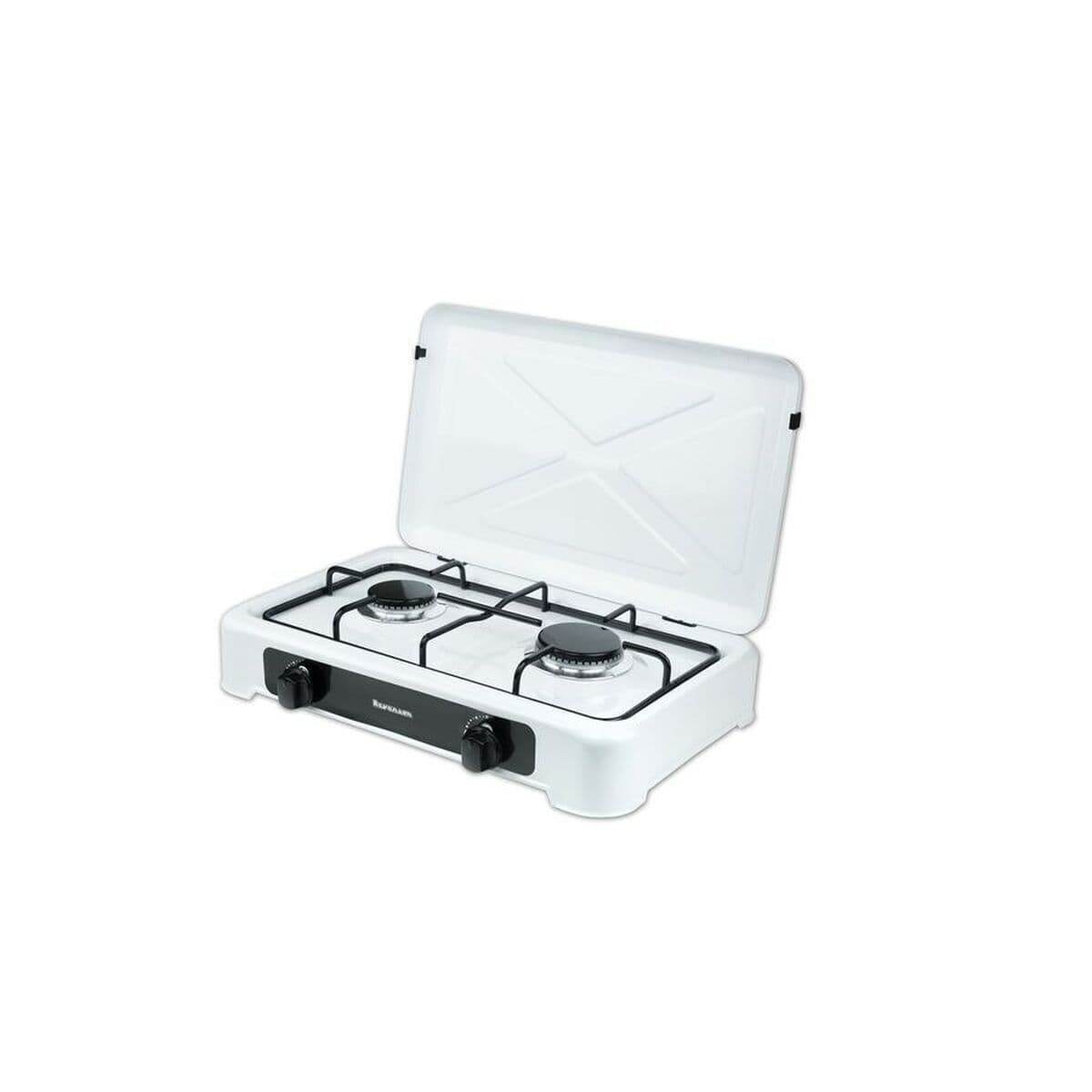 Ravanson K-02T K-02T Επιτραπέζια Εστία Υγραερίου Διπλή Λευκή 3