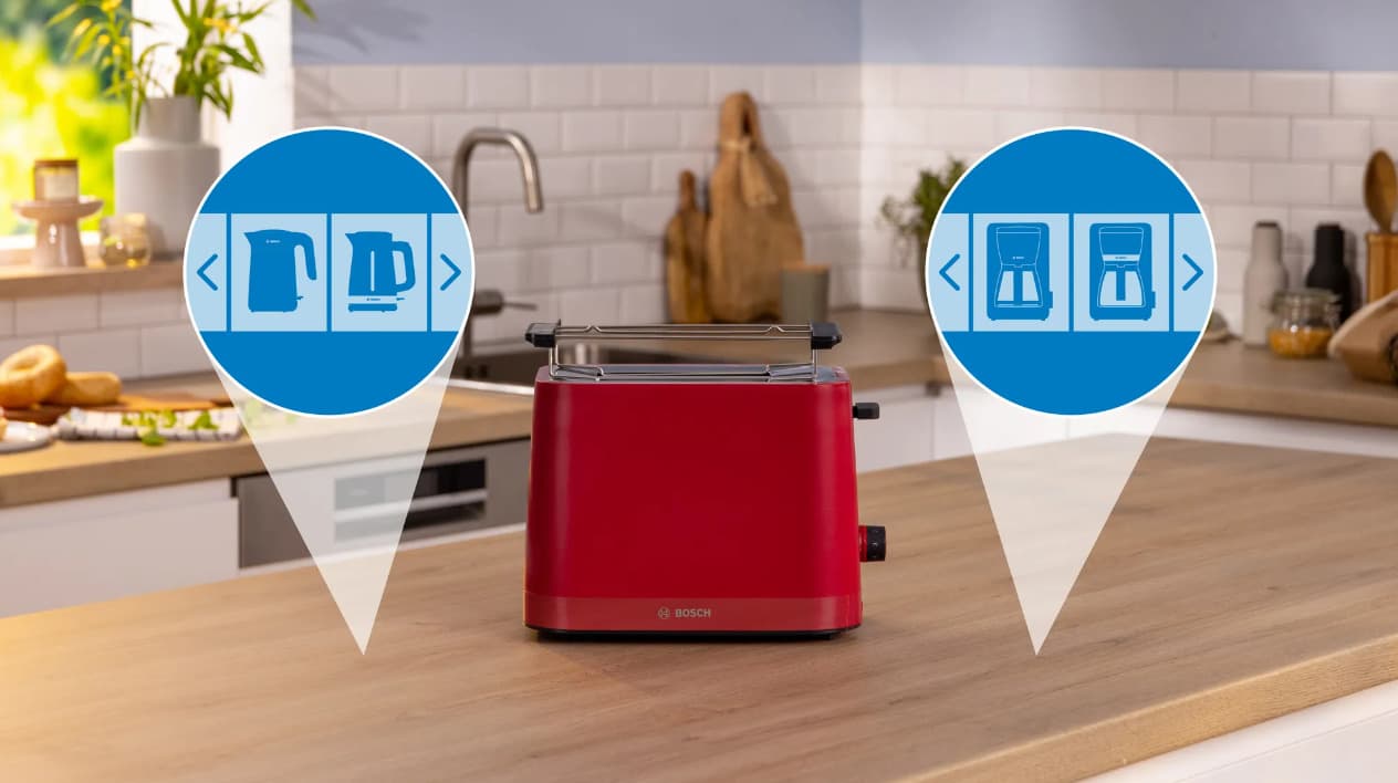 Bosch MyMoment TAT3M124 Φρυγανιέρα 2 Θέσεων 950W Κόκκινη 2