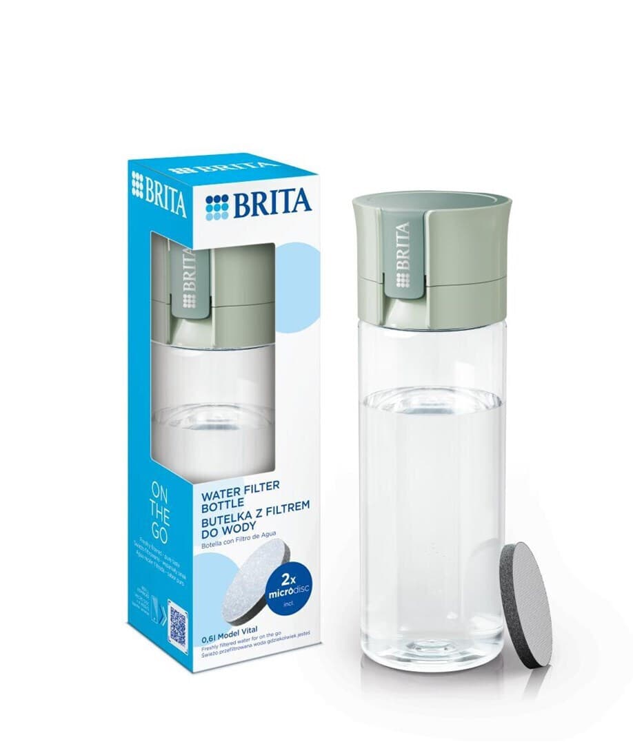 Brita Vital Αθλητικό Παγούρι με Στόμιο και Φίλτρο 600ml Πράσινο 5
