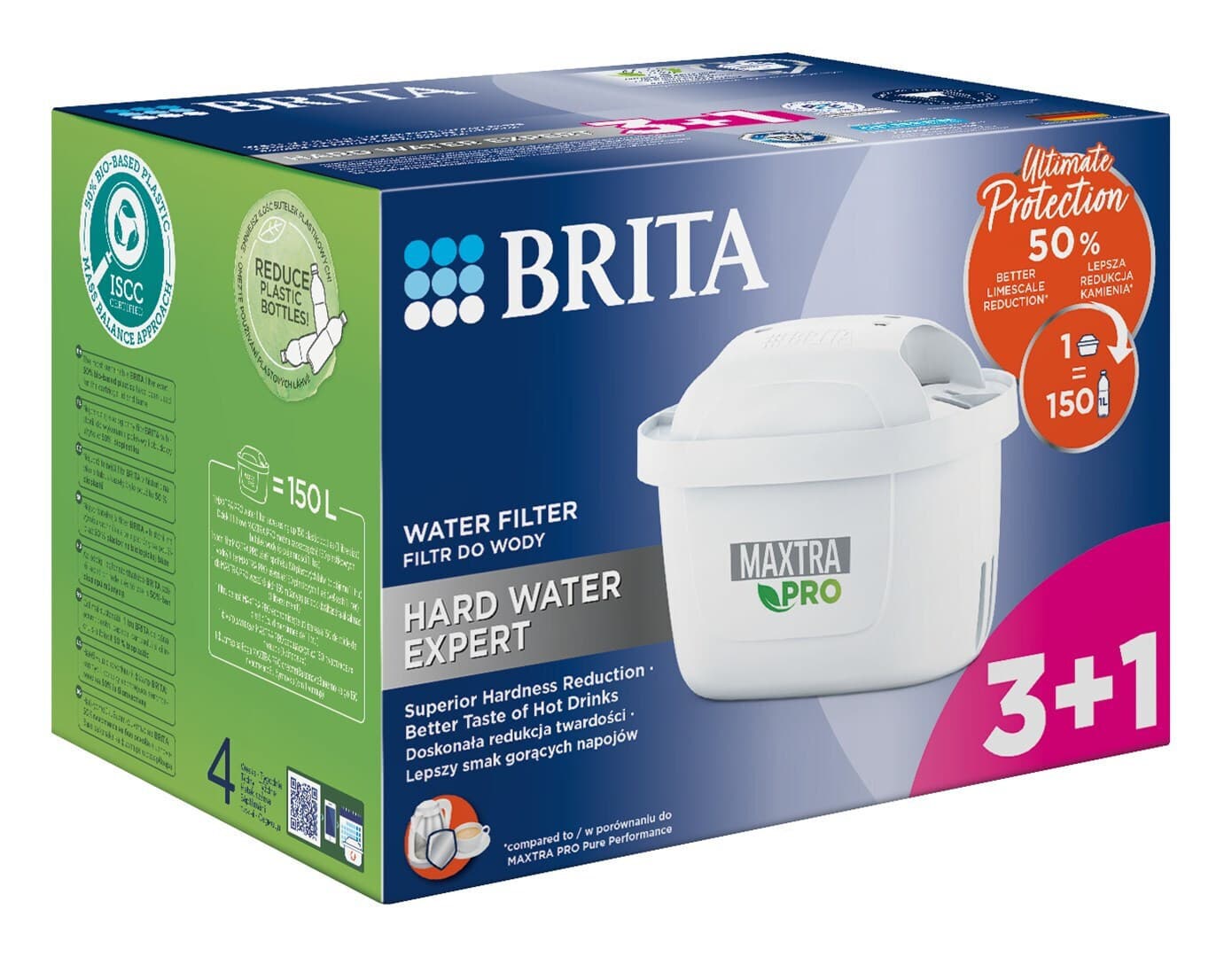 Brita Ανταλλακτικό Φίλτρο Νερού για Κανάτα Maxtra Pro Hard 4τμχ 7