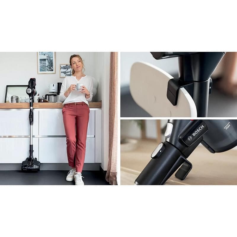 Bosch Unlimited 7 Επαναφορτιζόμενη Σκούπα 2 σε 1 Stick & Χειρός 18V Μαύρη 9