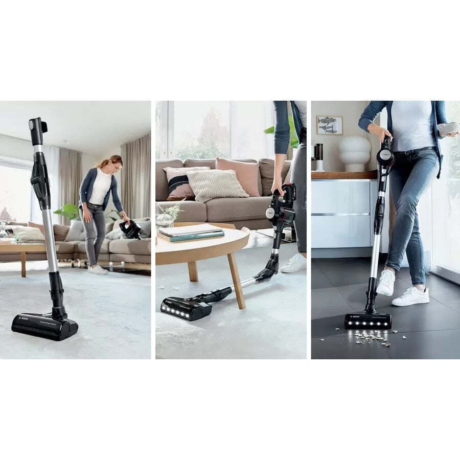 Bosch Unlimited 7 Επαναφορτιζόμενη Σκούπα 2 σε 1 Stick & Χειρός 18V Μαύρη 6