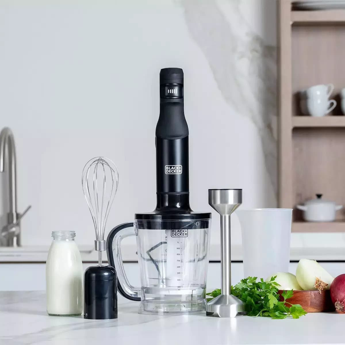 Black & Decker Ραβδομπλέντερ με Ανοξείδωτη Ράβδο 1500W Μαύρο BXHBA1501E 12
