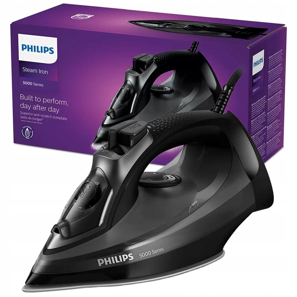 Philips Steamglide DST5040/80 Σίδερο Ατμού 2600W με Αντικολλητική Πλάκα και Συνεχόμενη Παροχή Ατμού 45gr/min 10