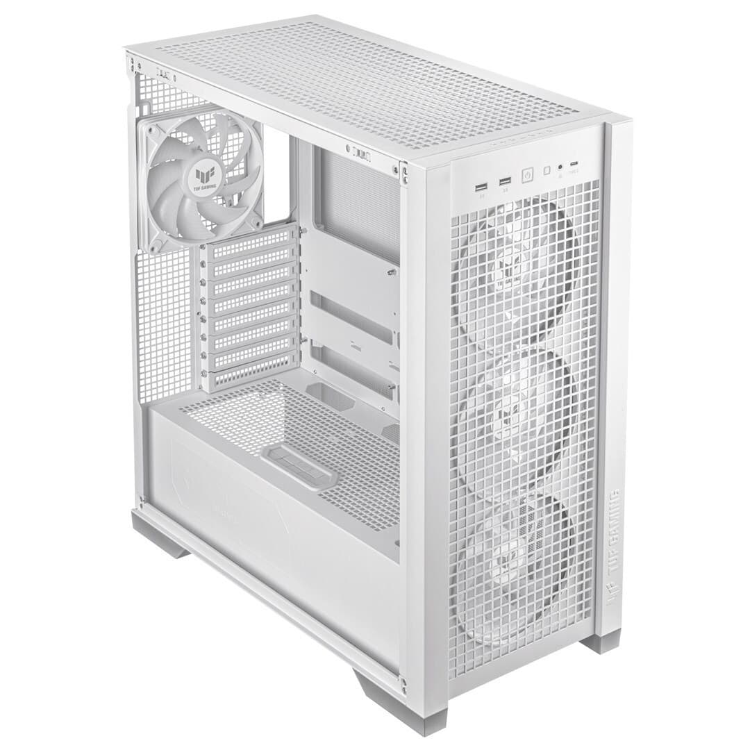 Asus TUF Gaming GT302 ARGB Midi Tower Κουτί Υπολογιστή με Πλαϊνό Παράθυρο Λευκό 4