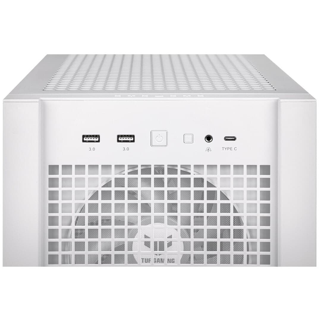 Asus TUF Gaming GT302 ARGB Midi Tower Κουτί Υπολογιστή με Πλαϊνό Παράθυρο Λευκό 10