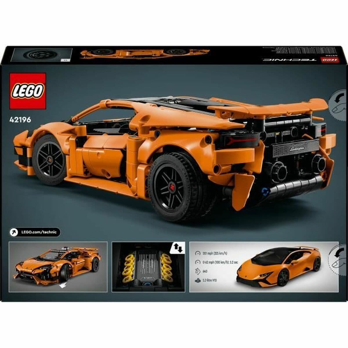 LEGO Technic Lamborghini Huracan Tecnica Orange για 9+ Ετών 806τμχ 42196 7