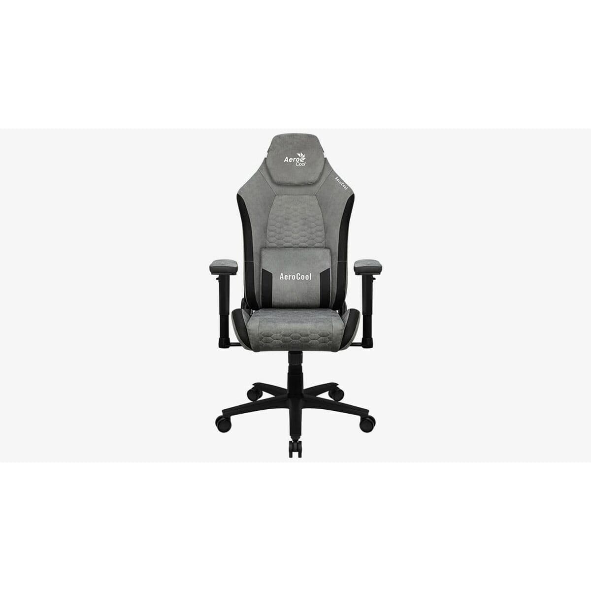 Aerocool Crown AeroSuede Υφασμάτινη Καρέκλα Gaming με Ρυθμιζόμενα Μπράτσα stone grey 3