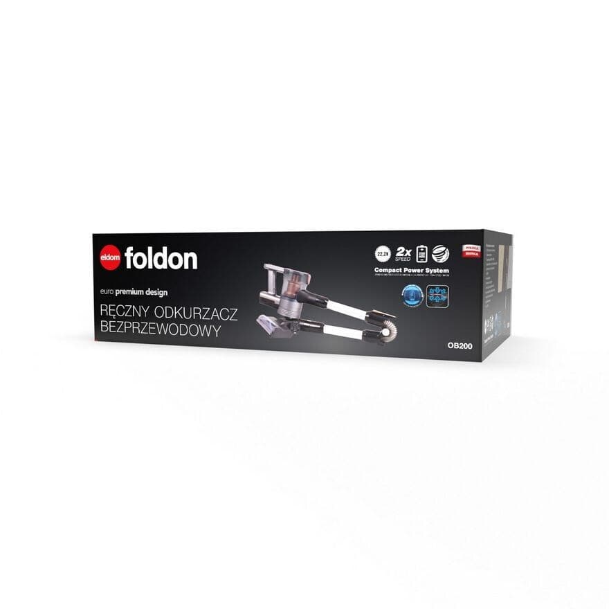 Eldom OB200 Επαναφορτιζόμενη Σκούπα Stick Γκρι 4