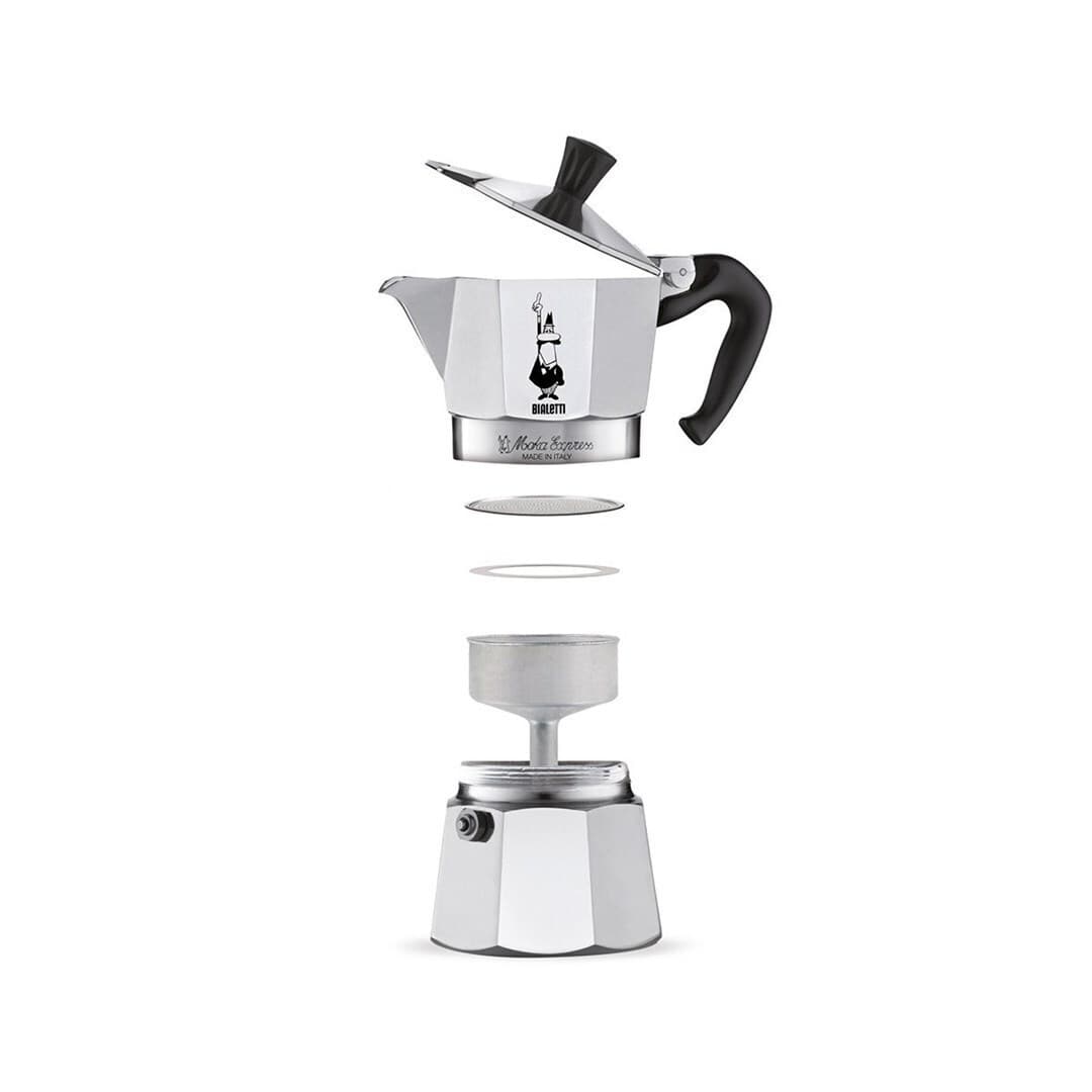 Bialetti Moka Express Μπρίκι Espresso 2cups Ασημί 0001168/OC 10