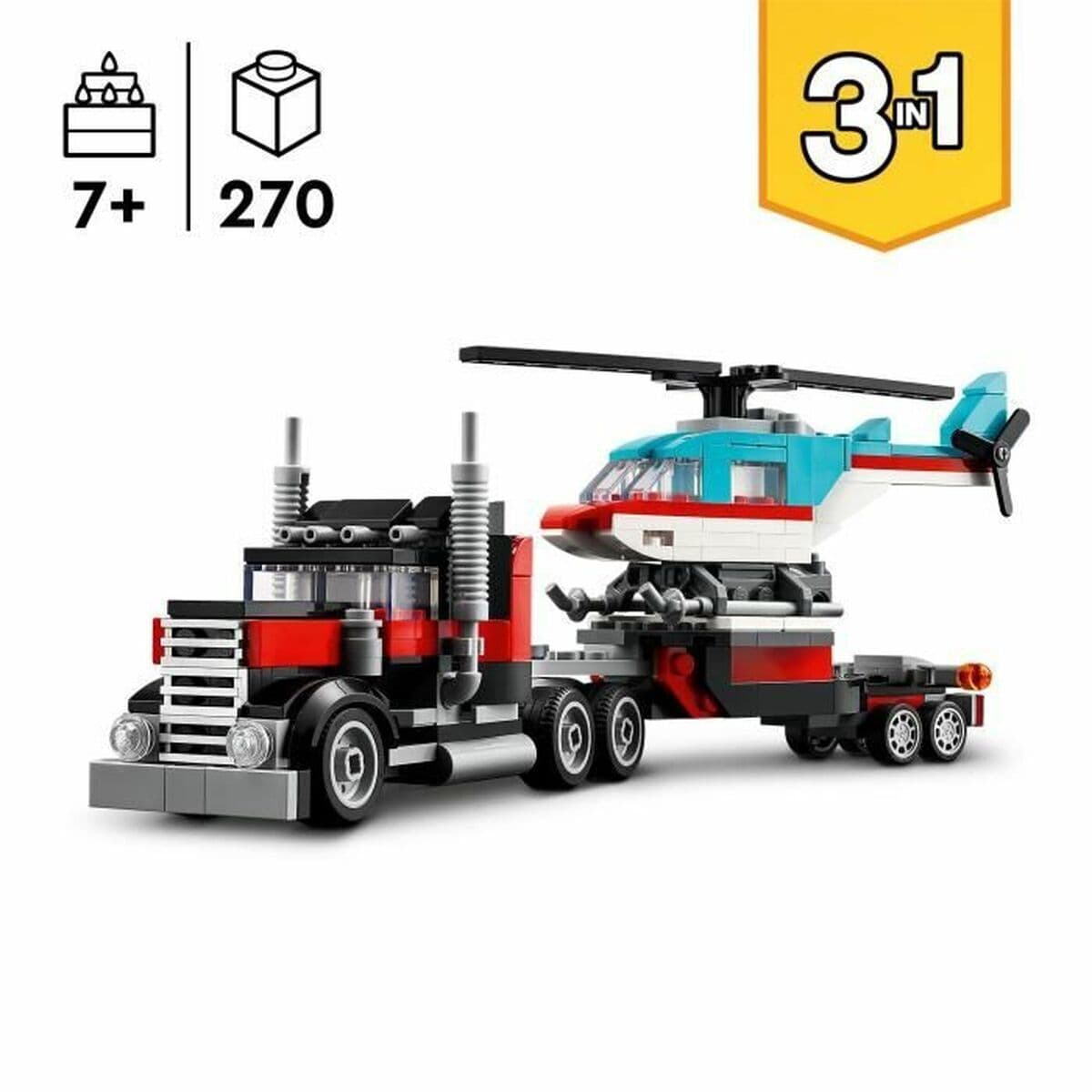 LEGO Creator Flatbed Truck With Helicopter για 7+ Ετών 270τμχ 31146 3