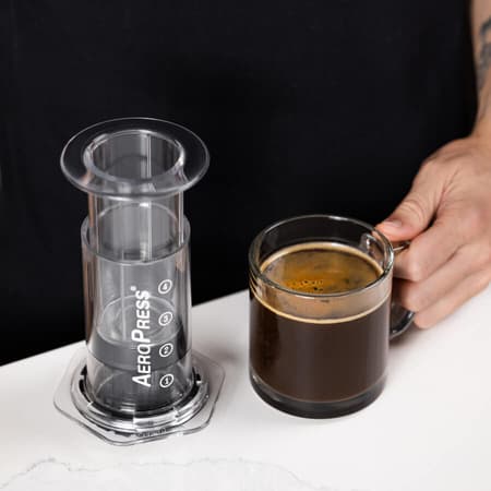 Aeropress 1418 Καφετιέρα Φίλτρου Χειρός Πλαστική Λευκή 250ml 5