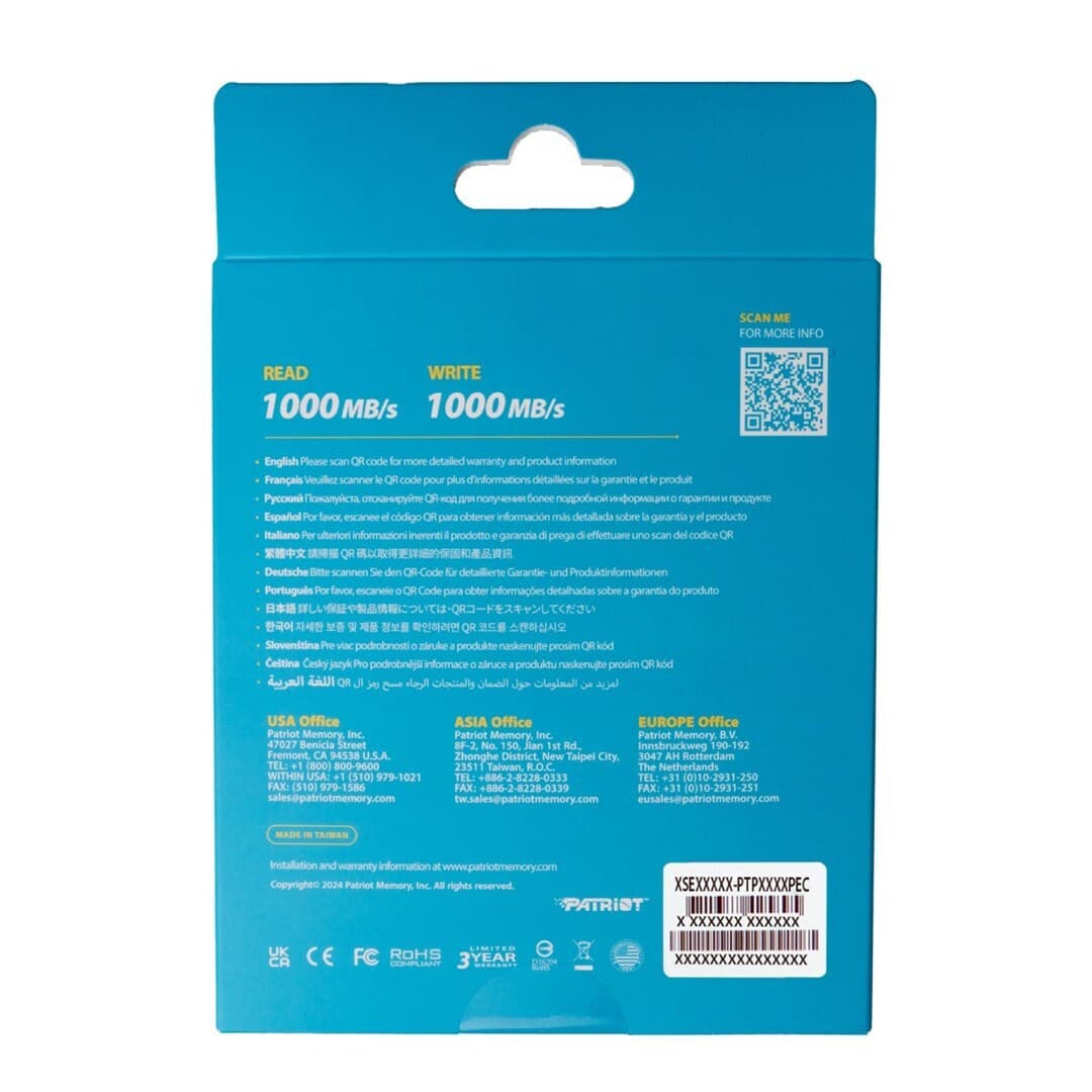 Patriot Θήκη για Σκληρό Δίσκο M.2 SATA III NVME με σύνδεση Type-C σε Γκρι χρώμα PV810UPNGM 11