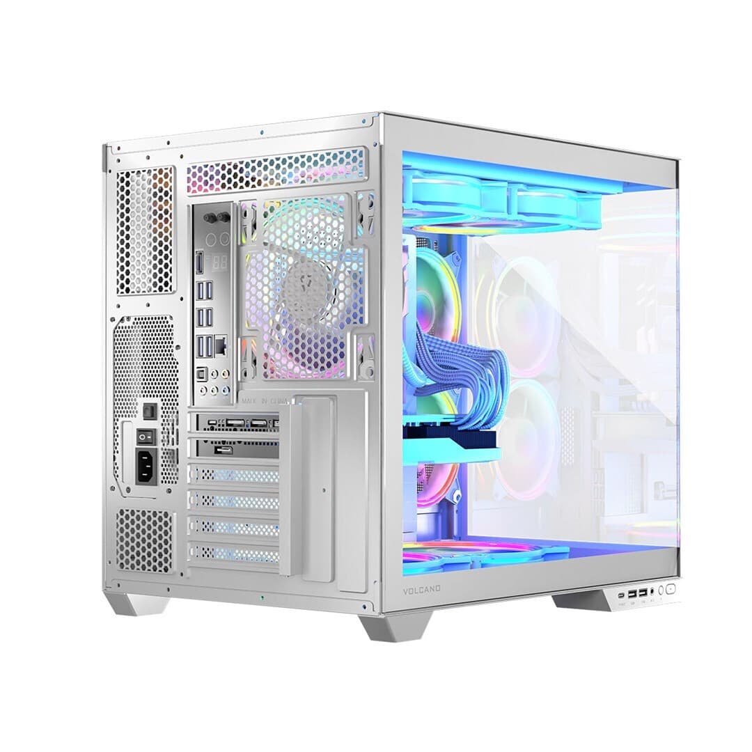 Modecom Panorama ARGB 3F Gaming Midi Tower Κουτί Υπολογιστή με Πλαϊνό Παράθυρο Λευκό 11