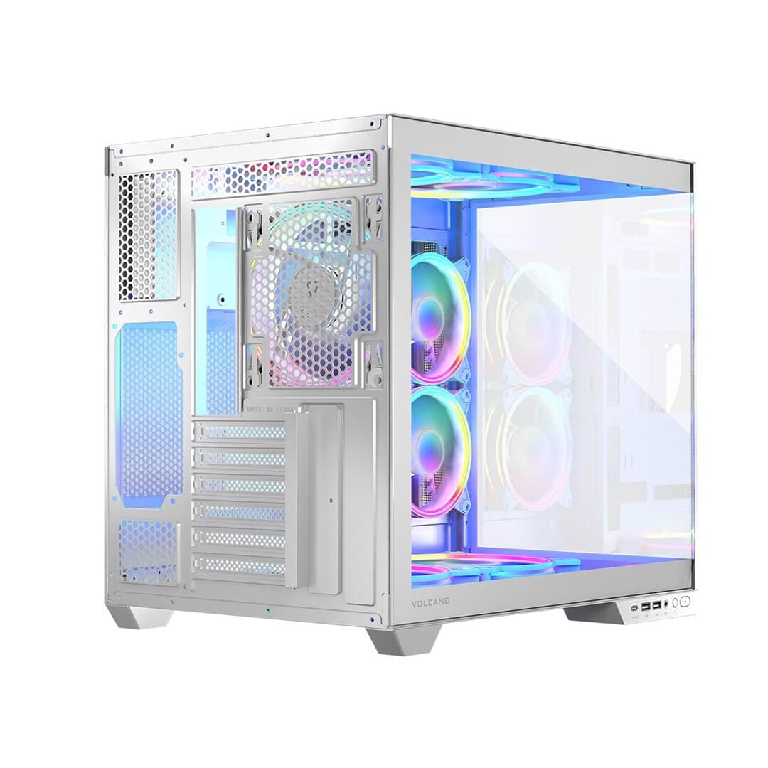 Modecom Panorama ARGB 3F Gaming Midi Tower Κουτί Υπολογιστή με Πλαϊνό Παράθυρο Λευκό 14