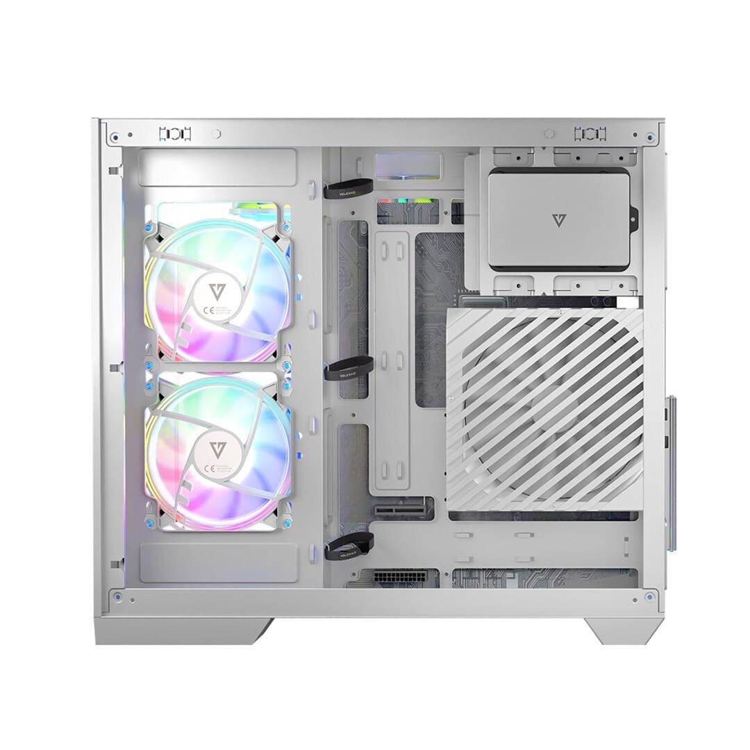 Modecom Panorama ARGB 3F Gaming Midi Tower Κουτί Υπολογιστή με Πλαϊνό Παράθυρο Λευκό 16