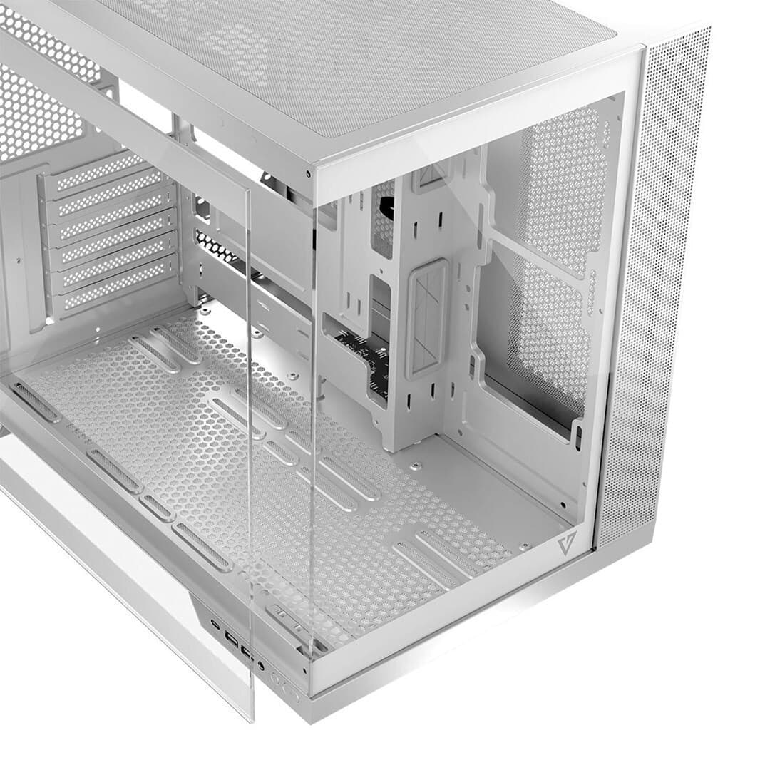 Modecom Panorama Gaming Midi Tower Κουτί Υπολογιστή με Πλαϊνό Παράθυρο Λευκό 2