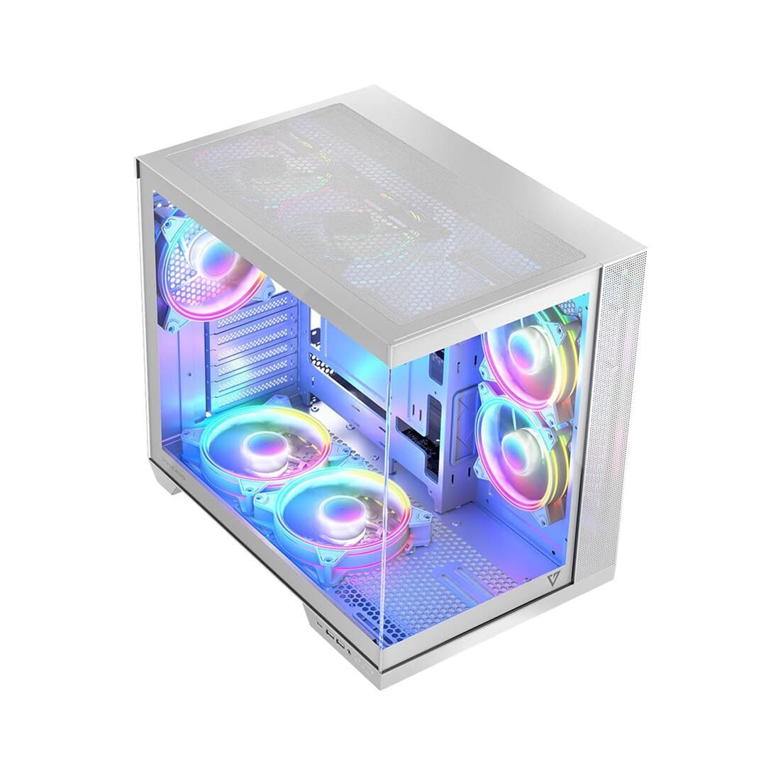 Modecom Panorama ARGB 7F Gaming Midi Tower Κουτί Υπολογιστή με Πλαϊνό Παράθυρο Λευκό 13