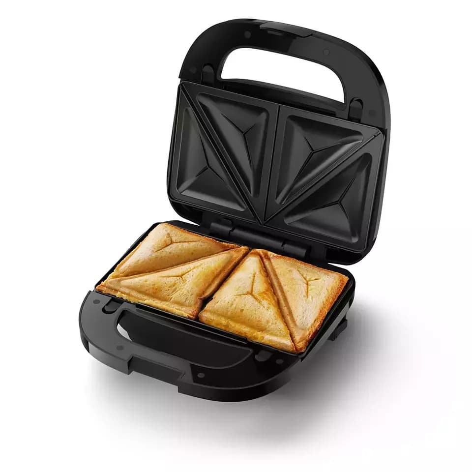 Philips Τοστιέρα με Αποσπώμενες Πλάκες για 2 Τοστ 750W Μαύρη HD2350/80 4