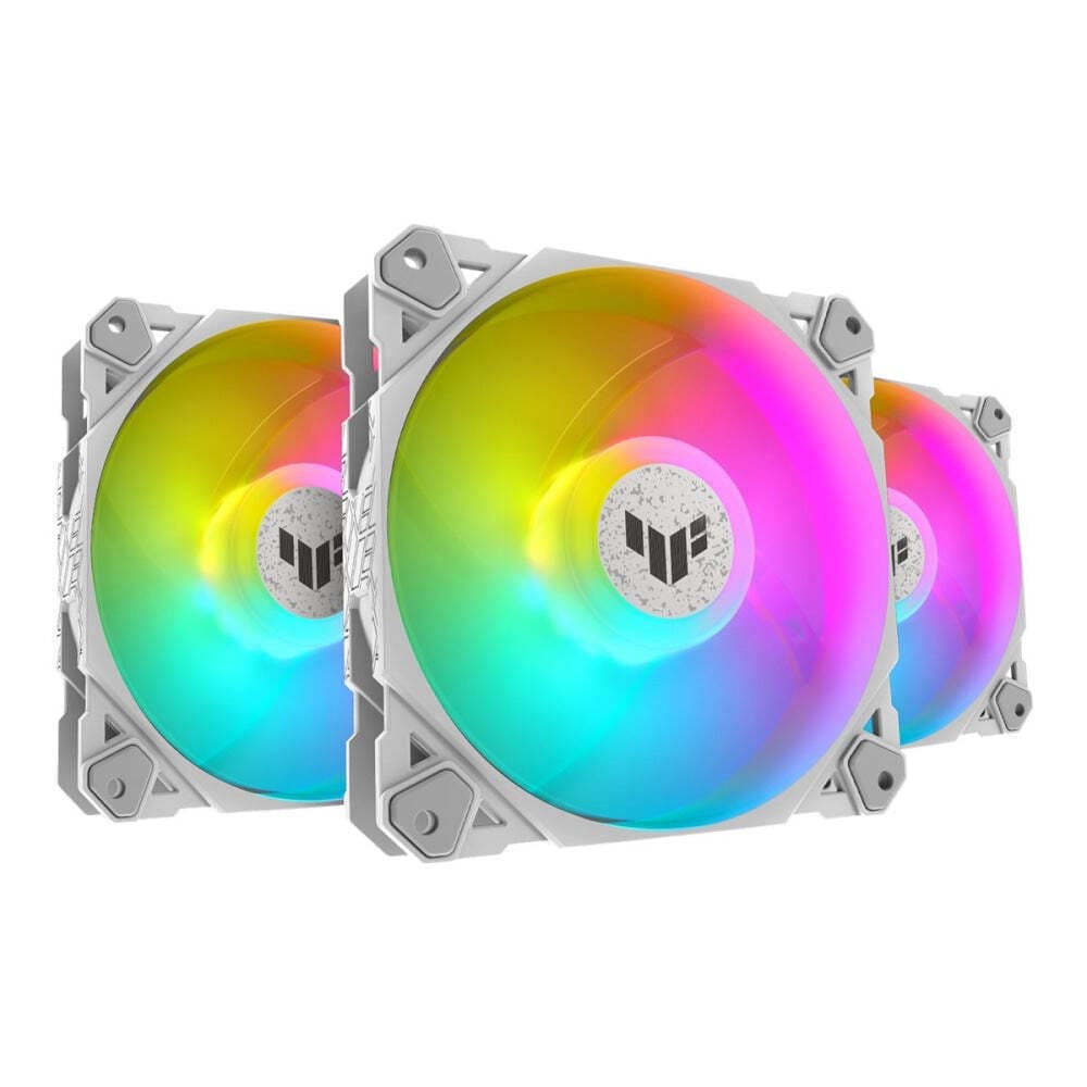 Asus TF120 Case Fan (1900rpm / 76cfm) με ARGB Φωτισμό και Σύνδεση 4-Pin PWM 3τμχ Λευκό 4