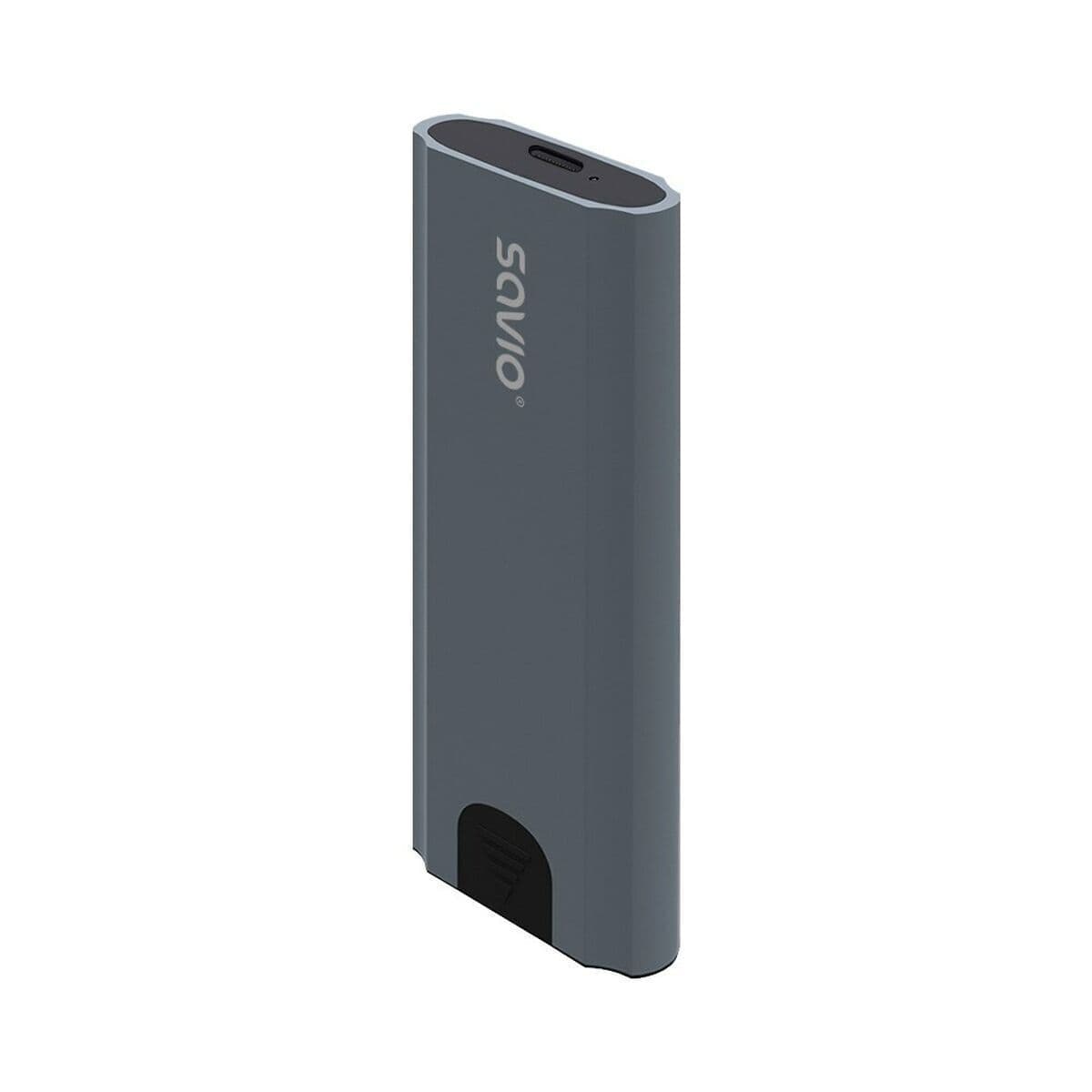 Savio Θήκη για Σκληρό Δίσκο M.2 SATA III NVME με σύνδεση Type-C σε Γκρι χρώμα 5