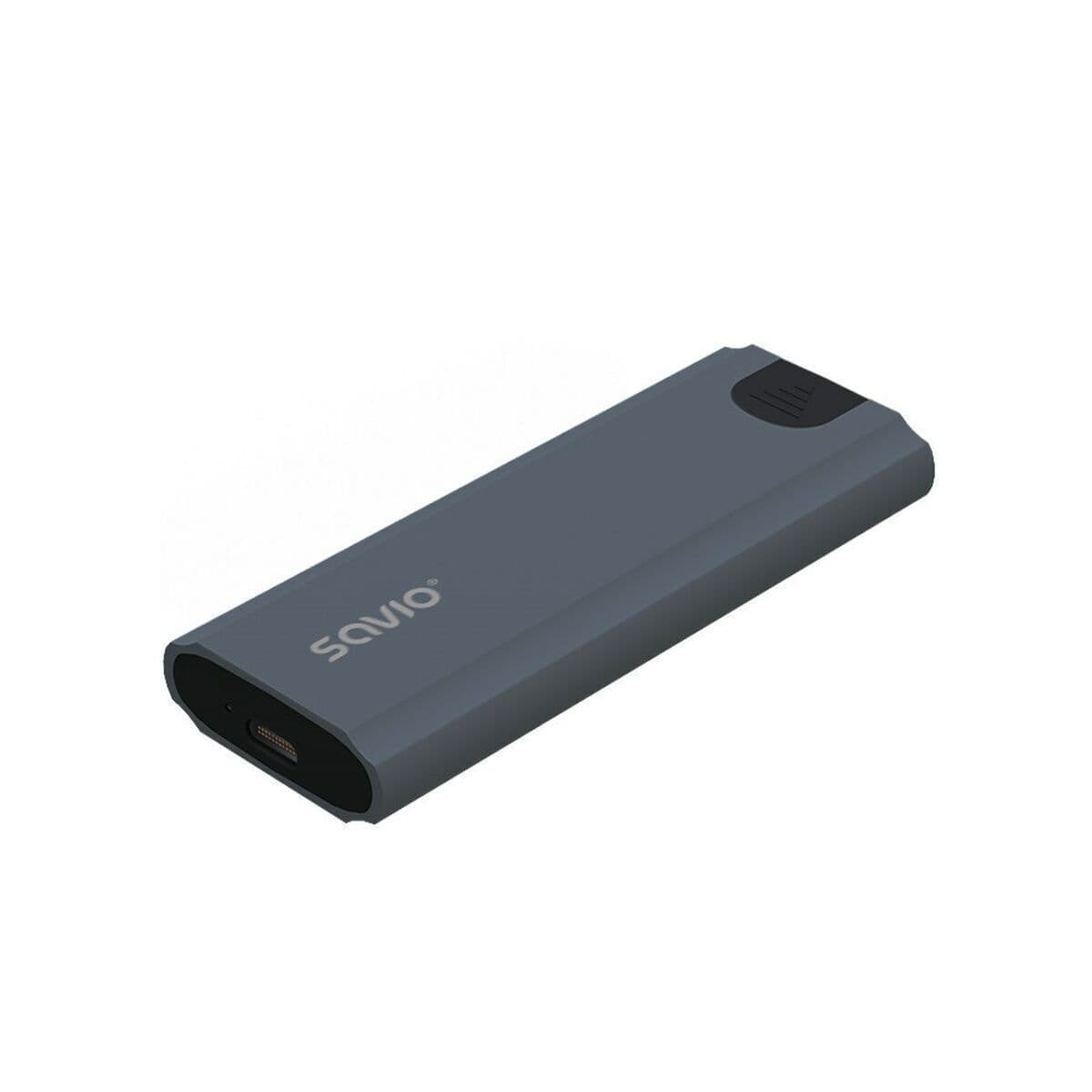 Savio Θήκη για Σκληρό Δίσκο M.2 SATA III NVME με σύνδεση Type-C σε Γκρι χρώμα 7