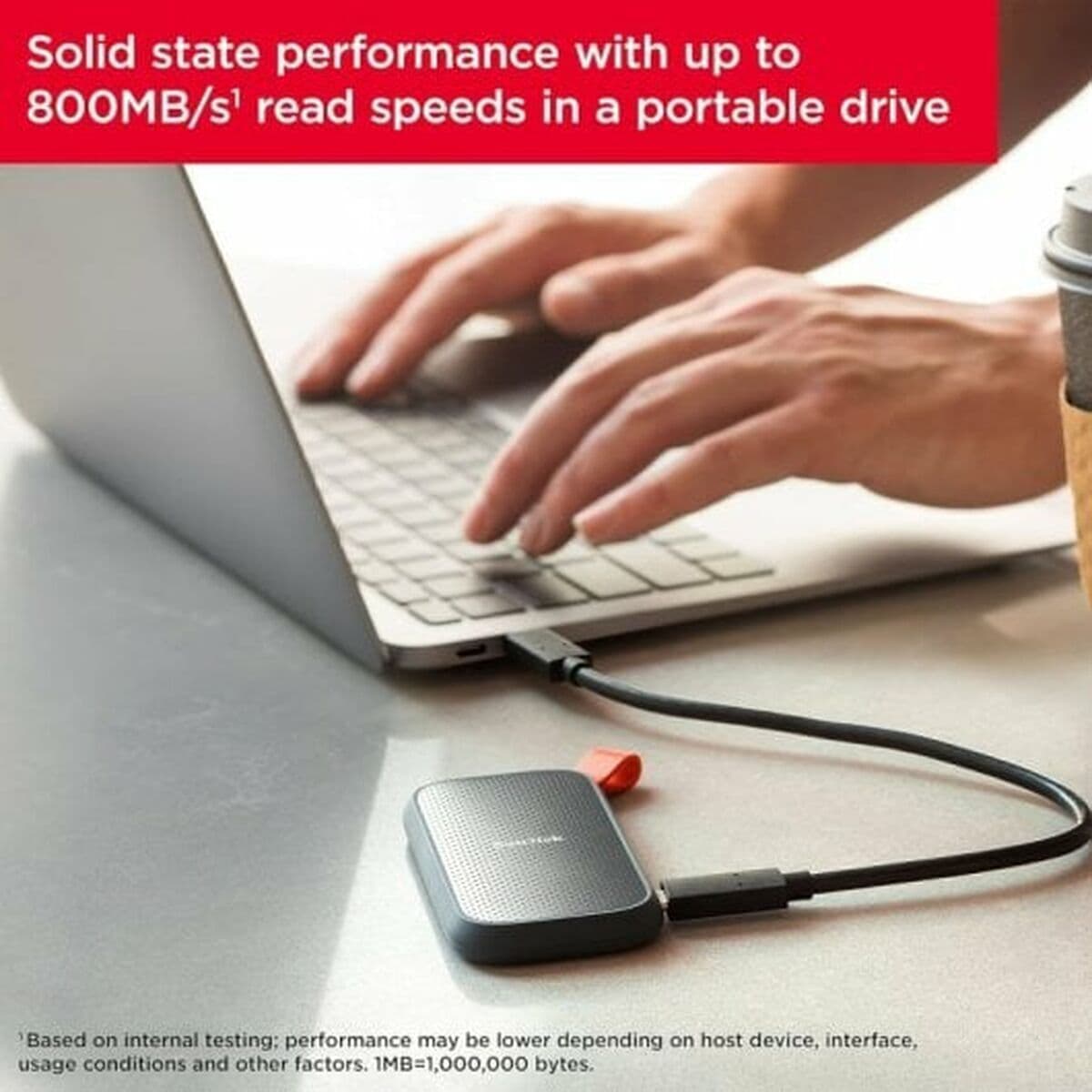 Sandisk Portable SSD USB-A 3.2 1TB 2.5" Μαύρο 7