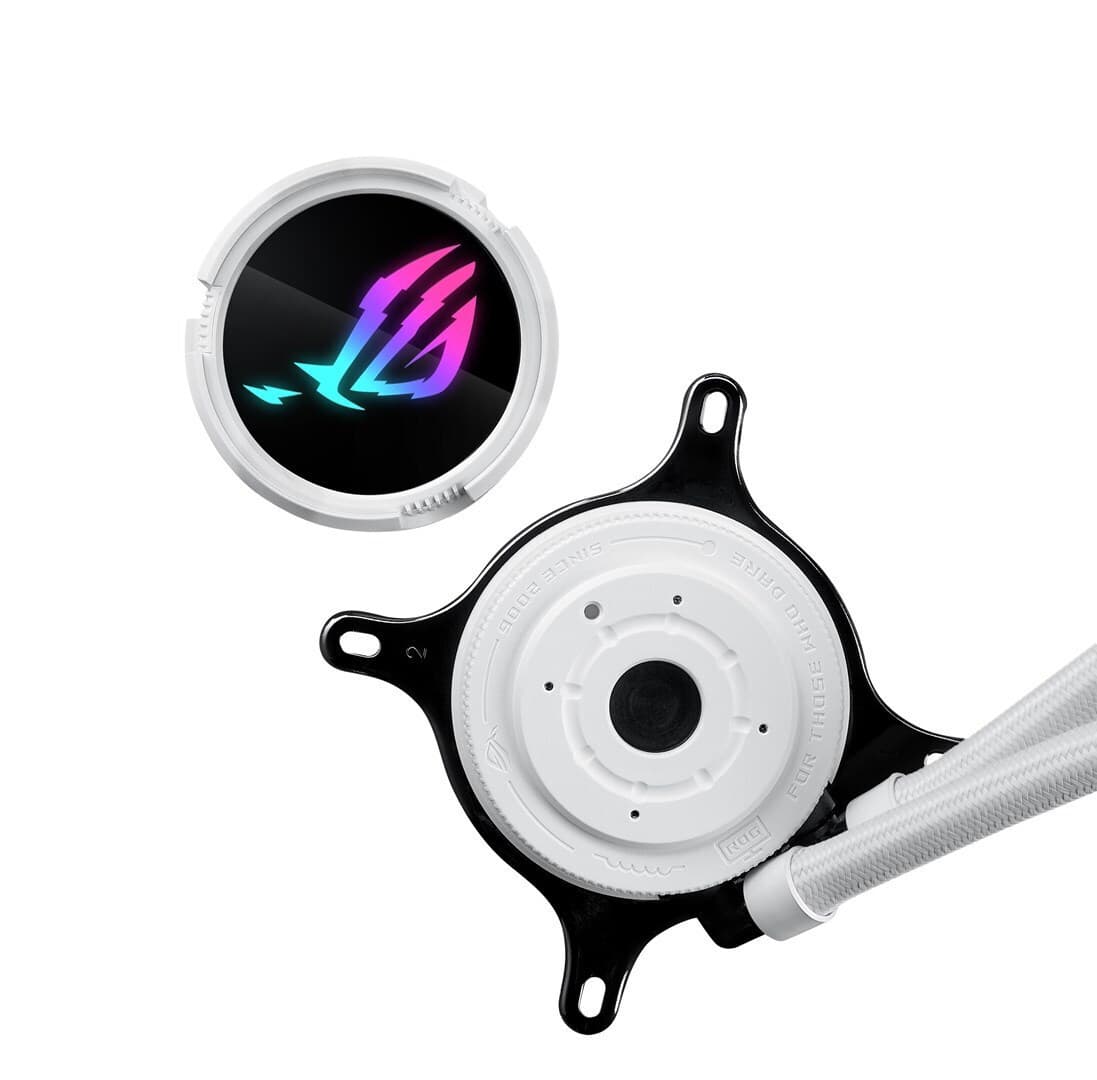 Asus ROG Strix LC III 360 v1 Υδρόψυξη AIO CPU με 3 Ανεμιστήρες 120mm και ARGB Φωτισμό Λευκή 3