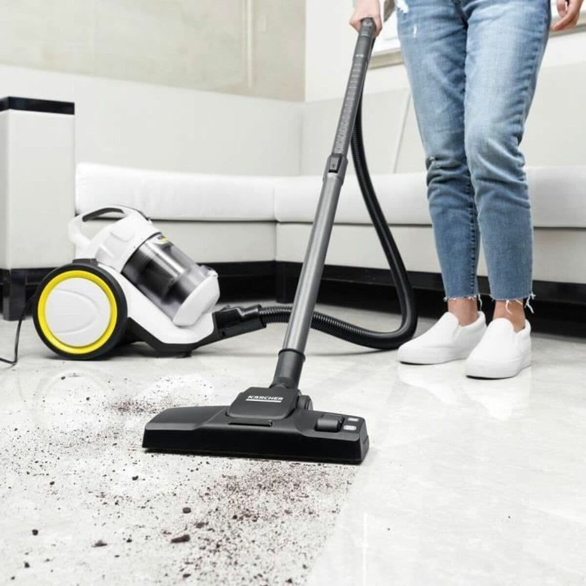 Karcher VC 3 Ηλεκτρική Σκούπα 700W με Κάδο 0.9lt Λευκή 9
