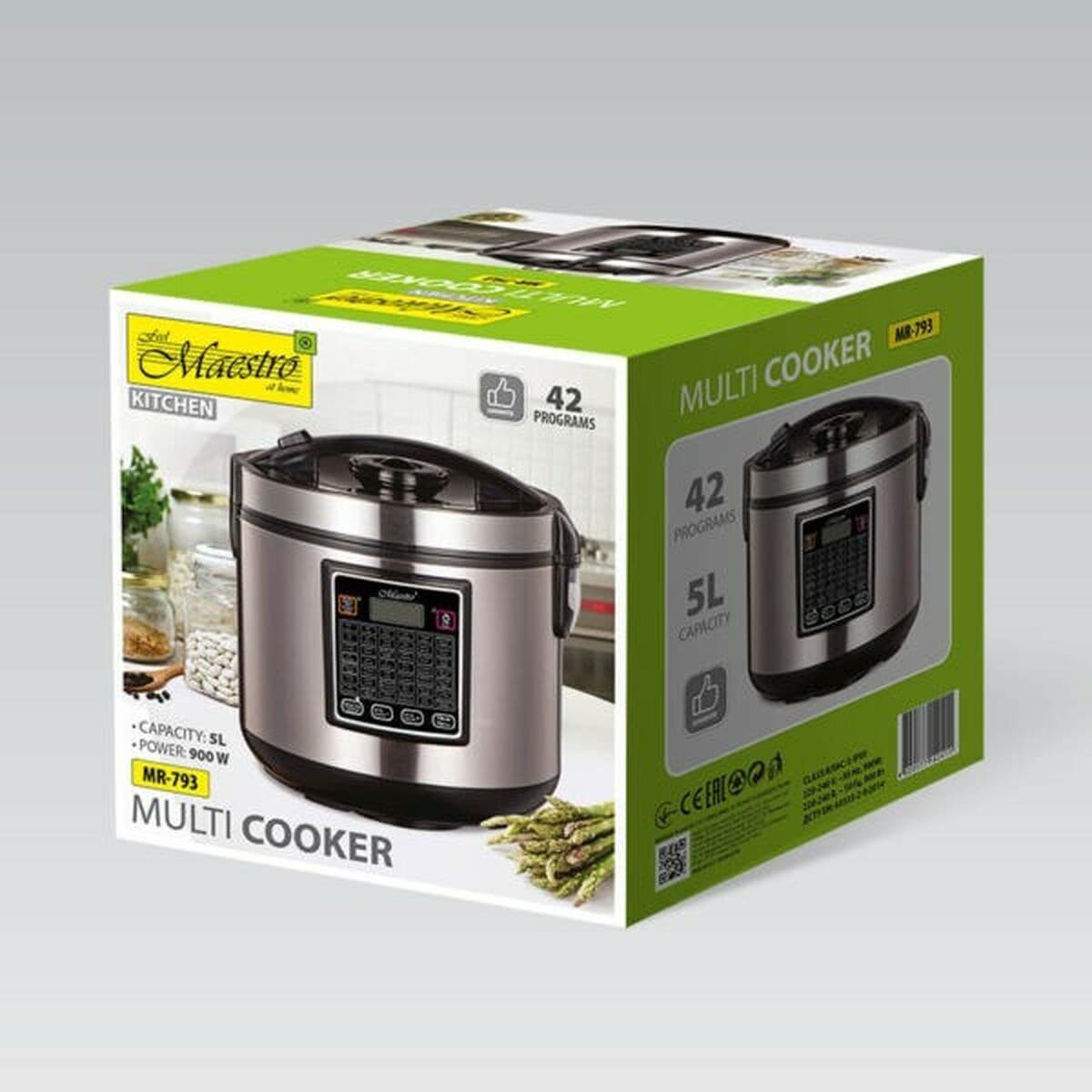 Maestro MR-793 Slow Cooker 700W με Χωρητικότητα 5lt Μαύρο 4