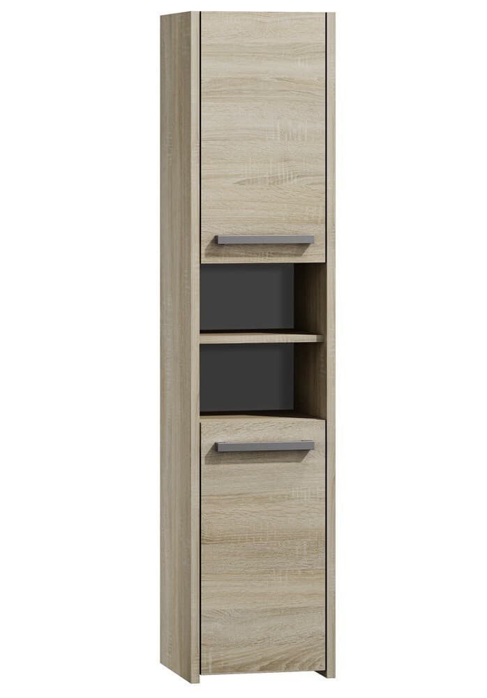 Topeshop S40 Στήλη Μπάνιου Τοίχου Μ40xΒ30xΥ170cm Sonoma 4