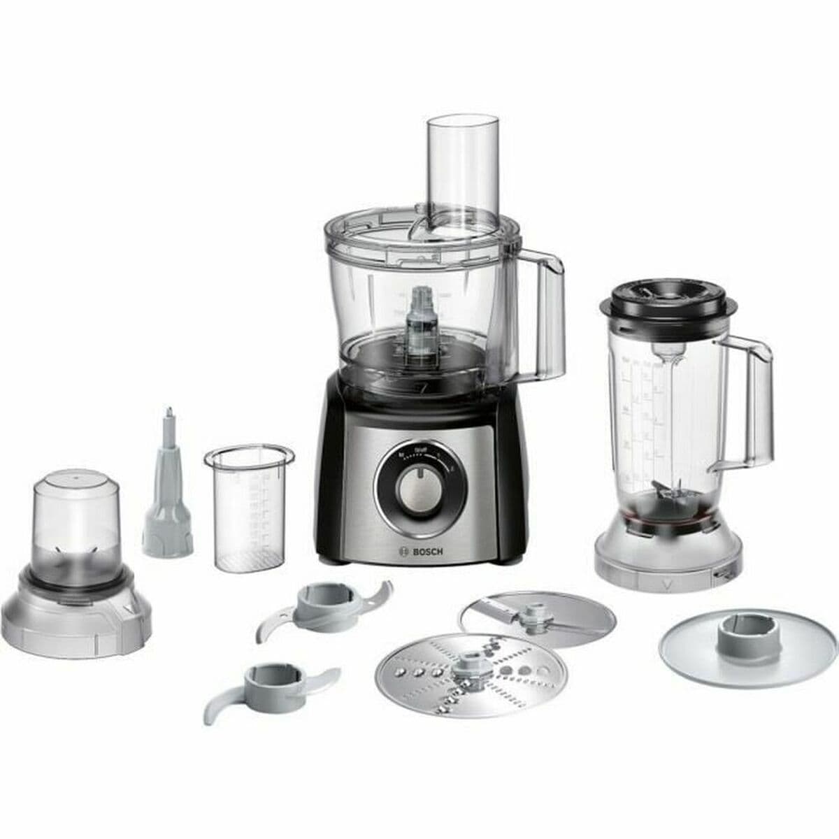 Bosch MultiTalent 3 MCM3501M Πολυμίξερ 800W με Κάδο 2.3lt και Κανάτα Μπλέντερ Μαύρο 5