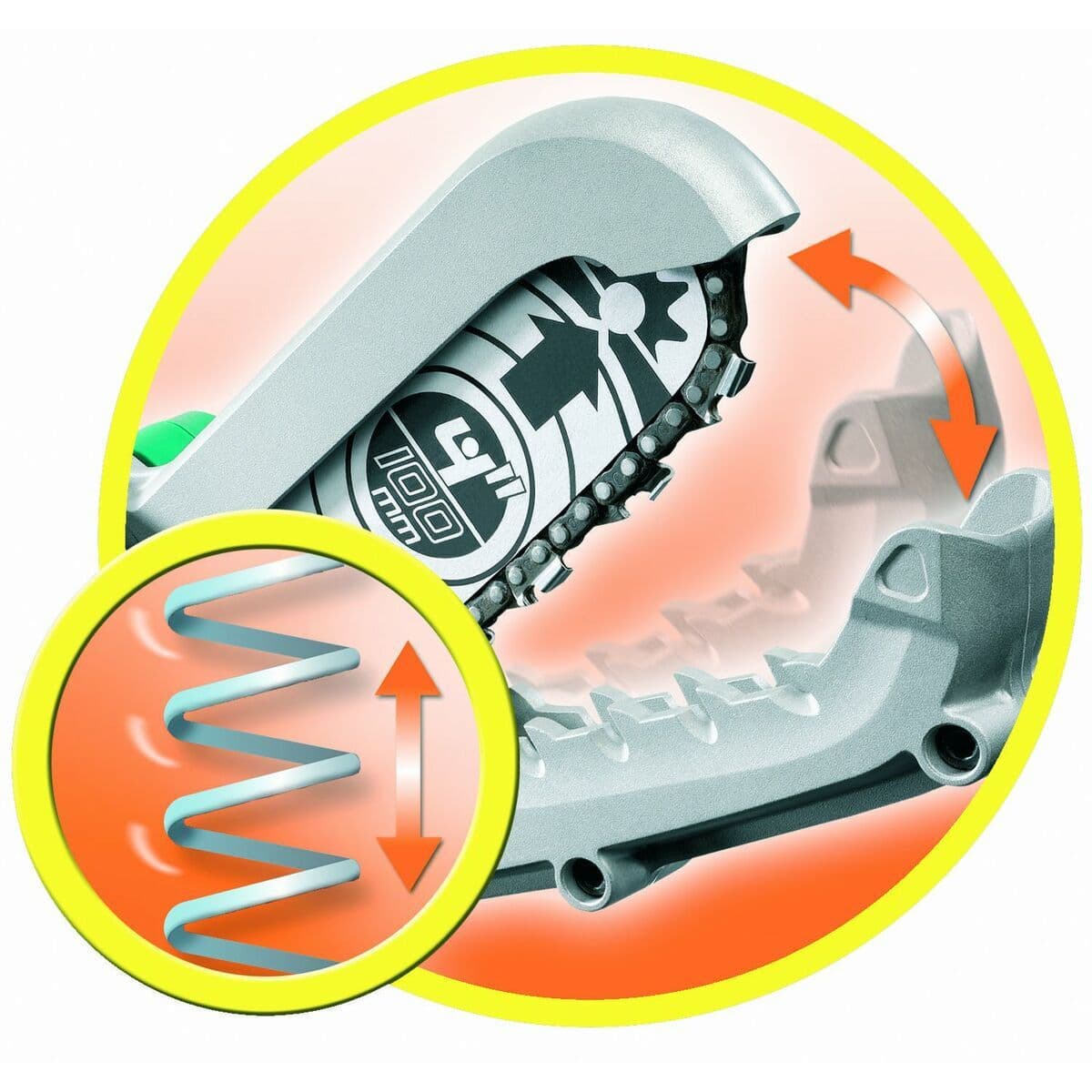 Black & Decker Ηλεκτρικό Αλυσοπρίονο 3kg με Λάμα 10cm GK1000 4