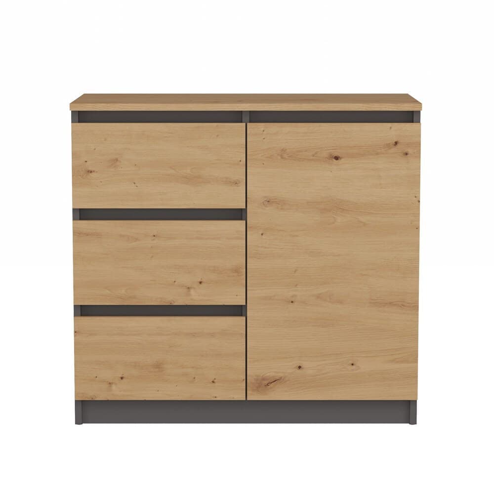 Malwa 1d3s/ba Anthracite Artisan Chest Drawers 5