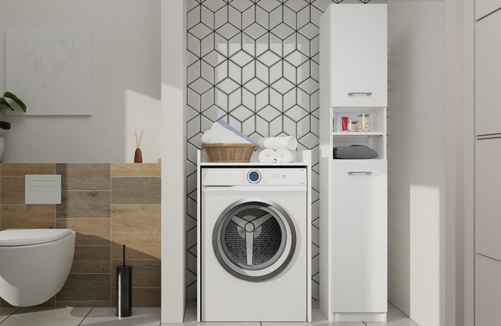 Washing Machine Cabinet Pola Np White 5