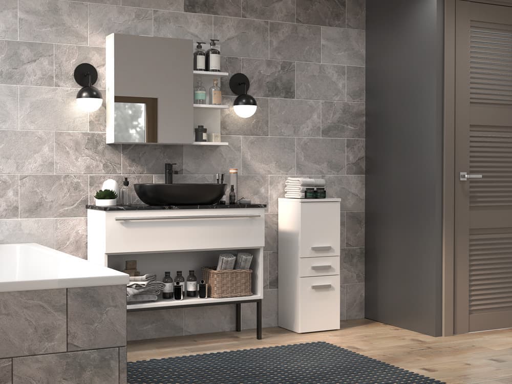 Nel V Dds White Bathroom Column 3