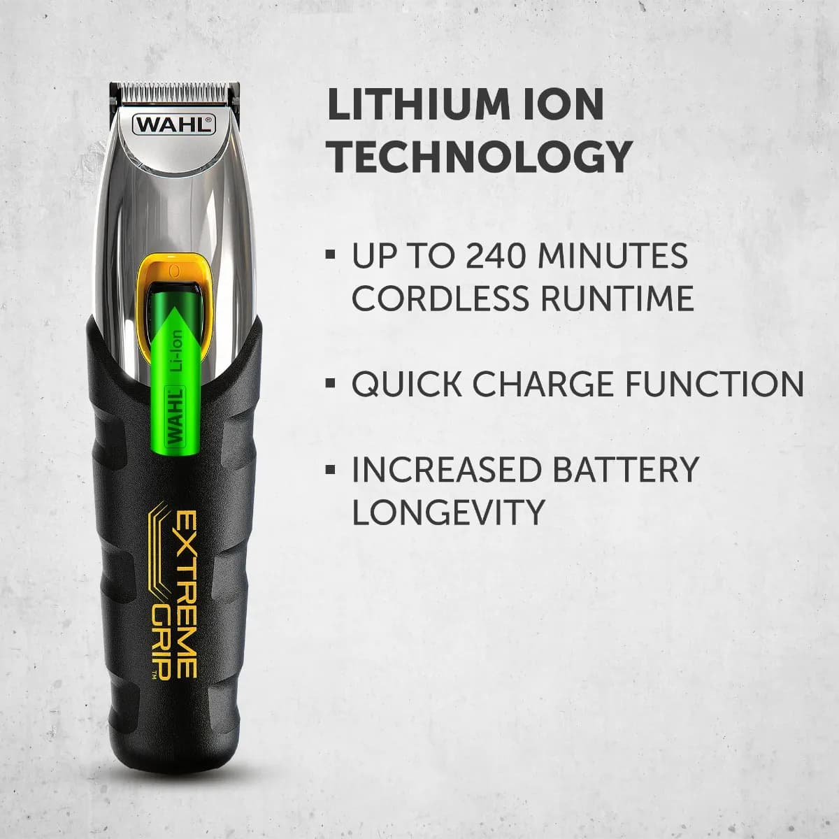 Wahl Professional Extreme Επαναφορτιζόμενη Κουρευτική Μηχανή Μαύρη 09893-0440 2